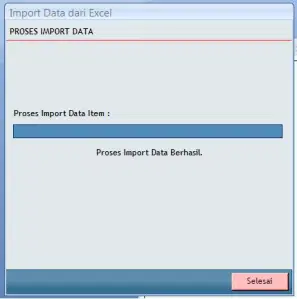 Import Data Excel ke Software Bengkel 2.0