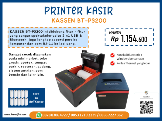 Printer Kasir Kassen BT-P3200