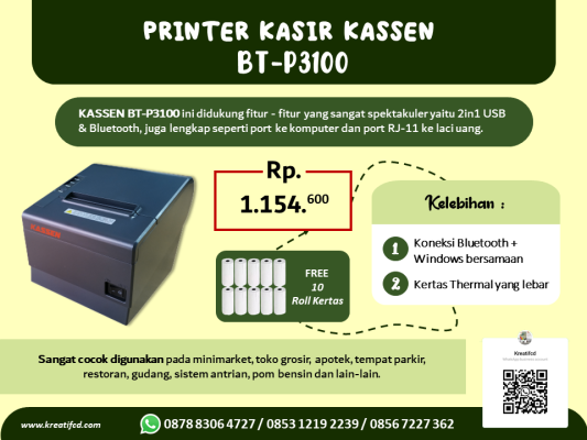 Printer Kasir Kassen BT-3100