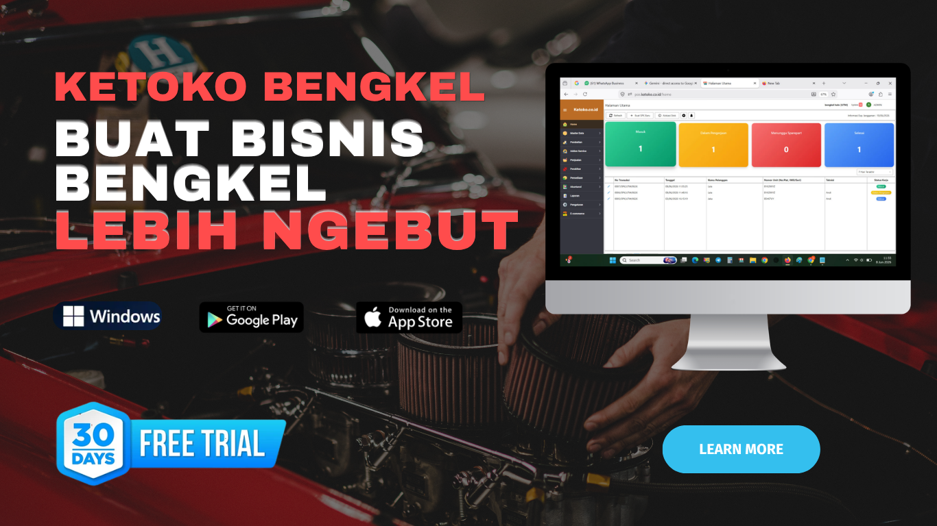 aplikasi ketoko bengkel