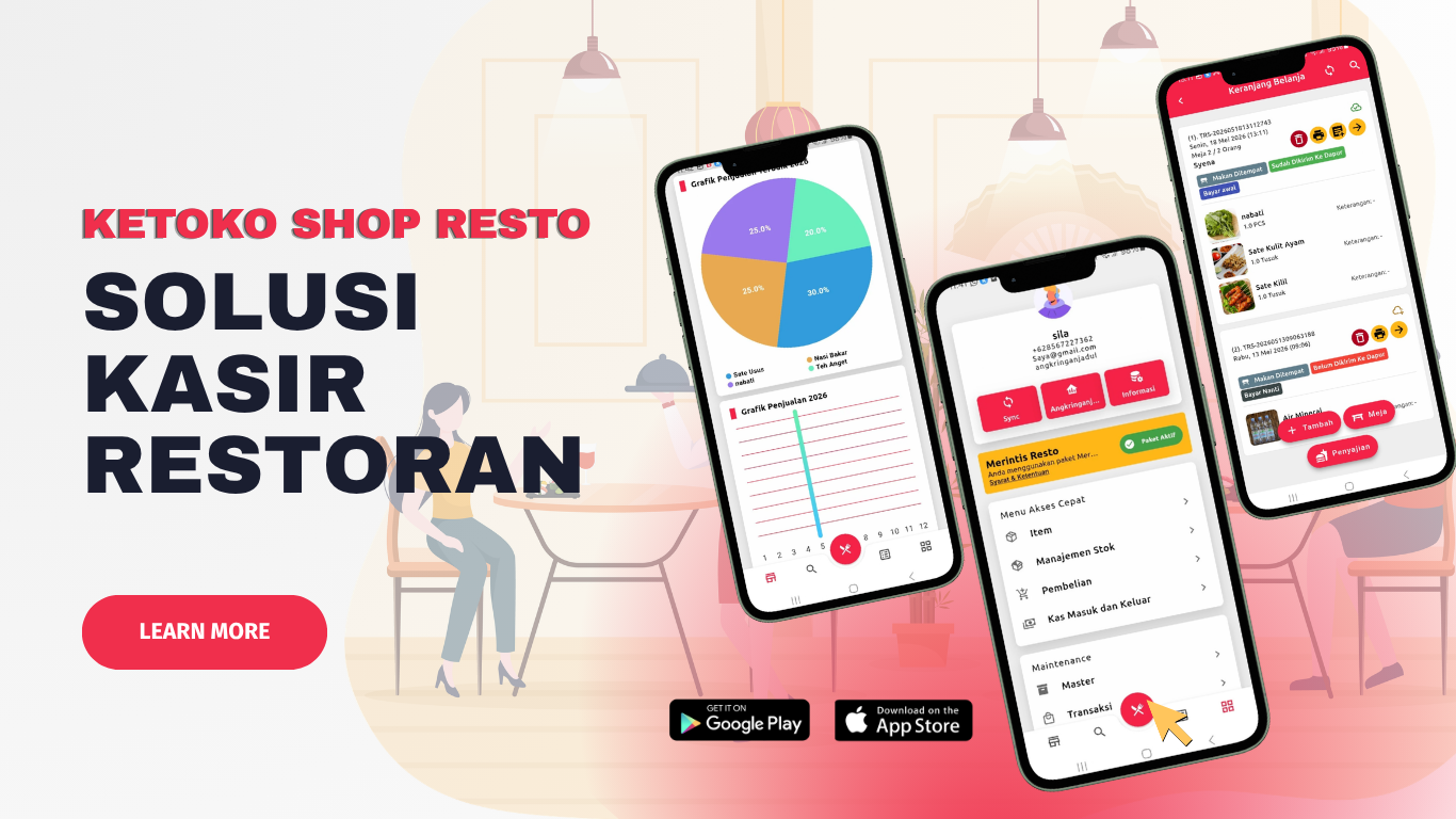 aplikasi ketoko shop resto.